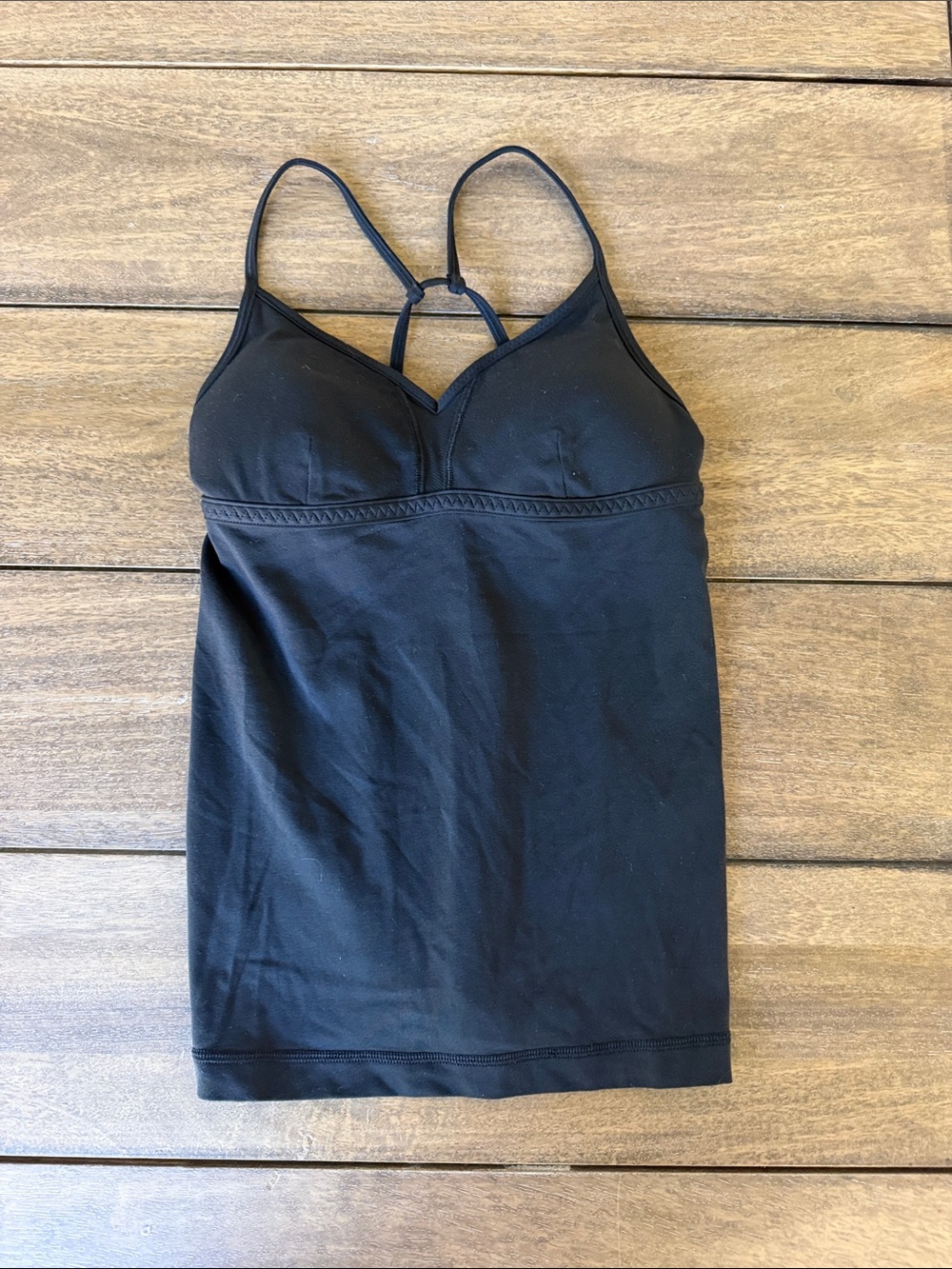 lululemon athletica Black Strappy Built-In Bra Tank